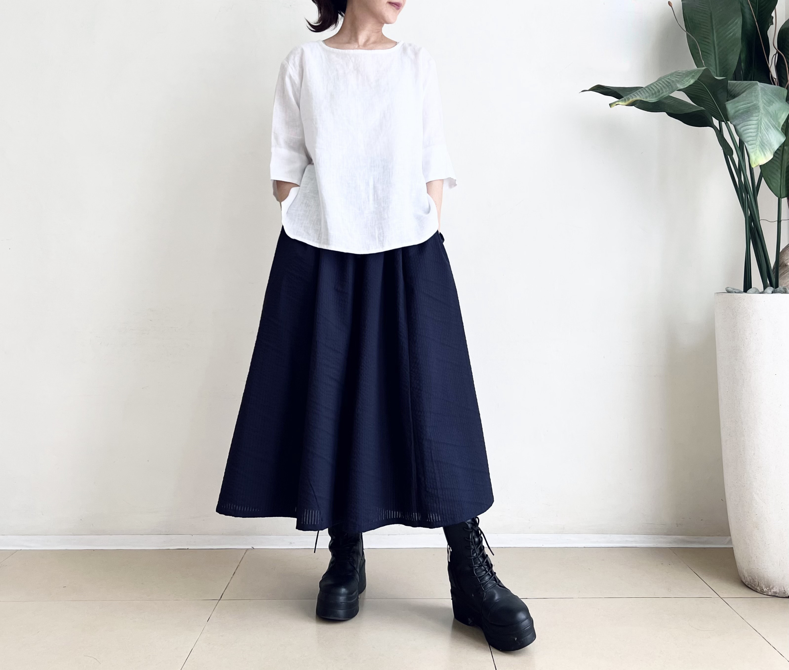 木綿絣、古布つぎはぎロングスカート 木綿絣、古布つぎはぎロングスカート - メルカリ