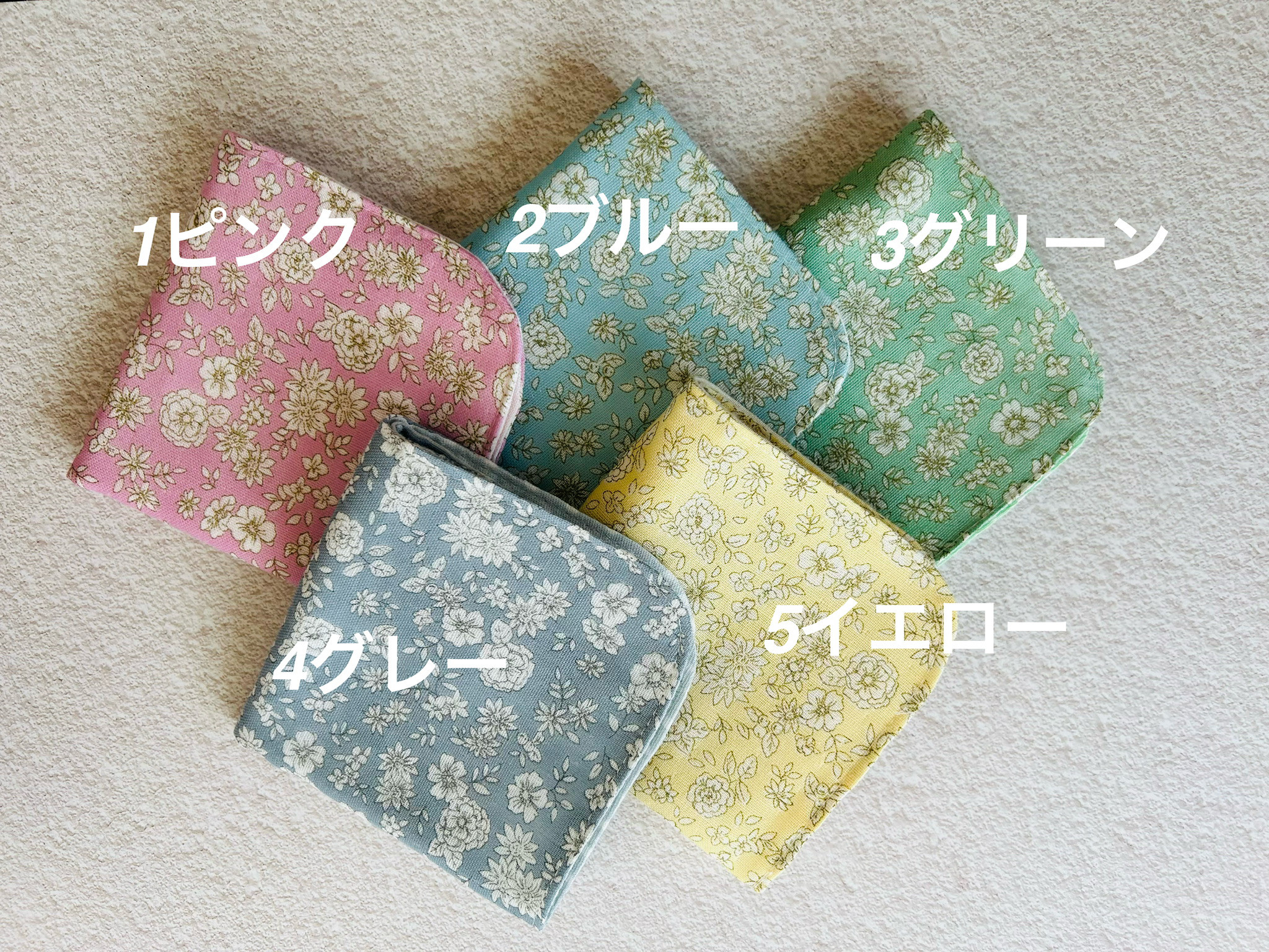 大きめ*ドット*やわらかガーゼハンカチ3枚セット*ハンドメイド unisGH4.jpg