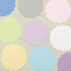 ミニカード《40色》楕円 オーバル【B015】メッセージカード/タグ