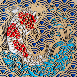 鯉の舞　精工な鯉のぼり　卓上インテリア　端午の節句に　立身出世・運気上昇・商売繁盛 7枚目の画像