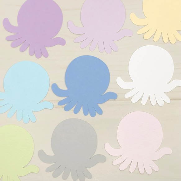 ミニカード《18色》たこ【B064】メッセージカード/タグ