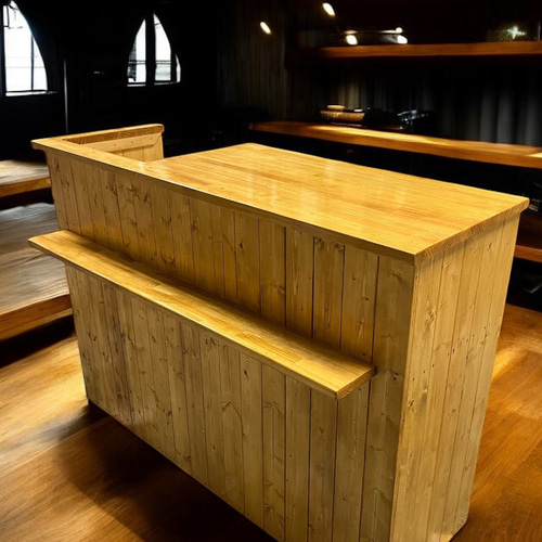 ワイド150 レジカウンター 受付カウンター 机・デスク エバーグリーン