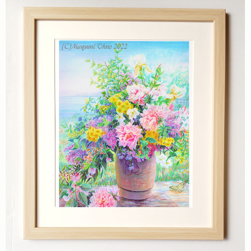 アメリカで版画化された花の絵 絵画 花 フラワー フラワー アメリカで版画化された花の絵 絵画 花 フラワー フラワー