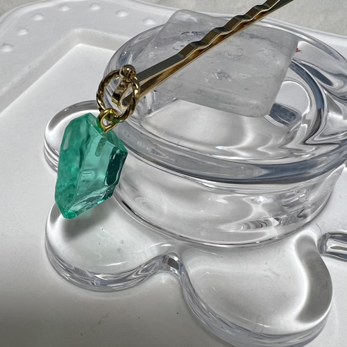 No 754☆海模様レジンヘアアクセサリー☆夏☆٩(๑❛ᴗ❛๑)۶ No 754☆海