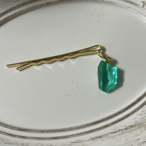 レジンのヘアピン ヘアピン aqua322 通販 17387469｜Creema(クリーマ)