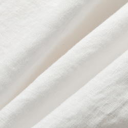 採用 Belky 亞麻製成的天然紋理亞麻長袍，白色 240311-1 第11張的照片