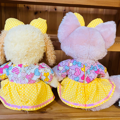 ステラルー　洋服付き　2体セット　ダッフィーフレンズ 楽天市場】ステラルー＆リーナベル ピンクケープ コスチューム