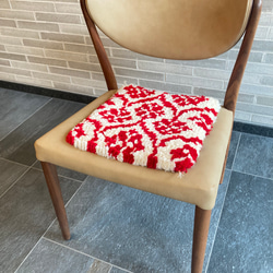 ノッティング織りの椅子敷き_21 3枚目の画像