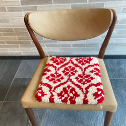 ノッティング織りの椅子敷き_21 2枚目の画像