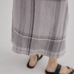 エレガントで万能なリネンマキシスカート 5枚目の画像