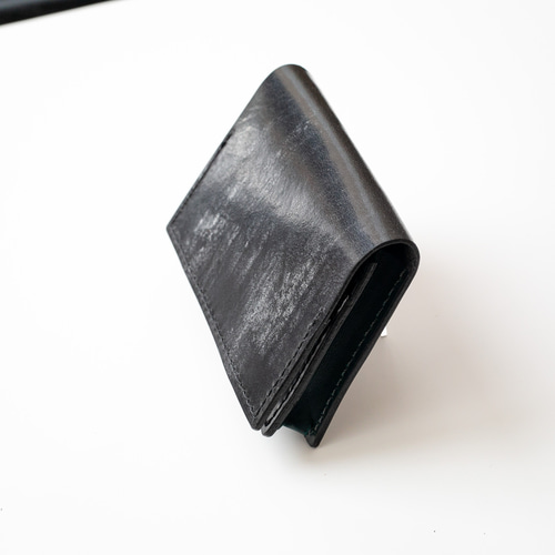 大容量70枚》ブライドルレザーの通しマチ名刺入れ【配色カスタム無料