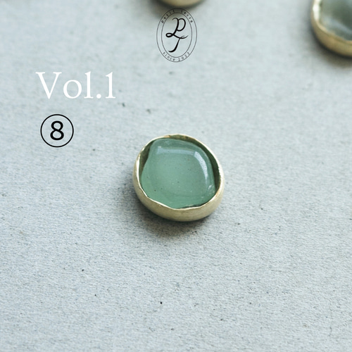 セミオーダーリング 天然石と真鍮のリング 受注制作品 指輪 ふくりん