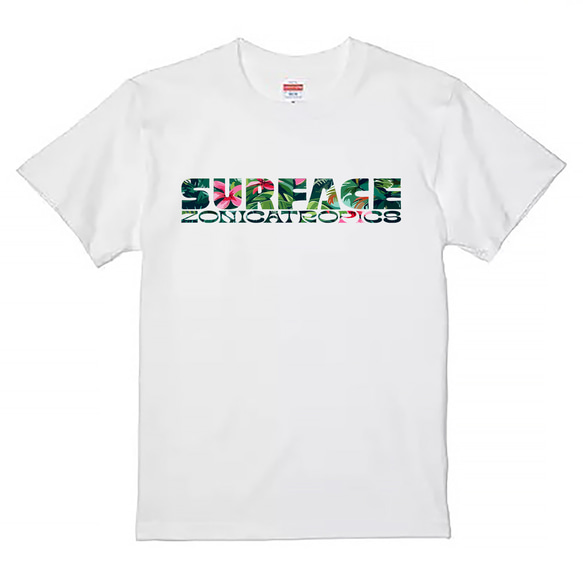 お好きな単語を南国風ロゴに作成【綿 5.6oz】ハイクオリティTシャツ United Athle ハワイ 1枚目の画像