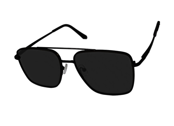 2is KylaE 太陽眼鏡│質感雙樑方框│黑色│抗UV400 第5張的照片