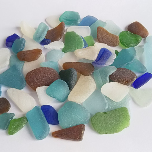 ꫛꫀꪝ✧‧˚シーグラスアート「cool mermaid」海の宝石箱　レアカラー ꫛꫀꪝ✧‧˚シーグラスアート「cool mermaid」海の宝石箱 レア