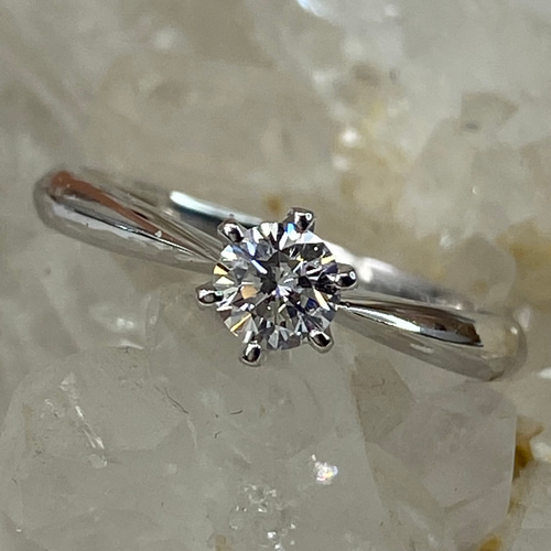 PT900 プラチナダイヤモンドリング 0.3ct 鑑別書付き 指輪・リング 