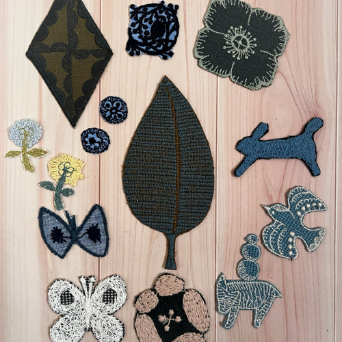 ミナペルホネン ワッペンモチーフ 14点セット ワッペン・アップリケ