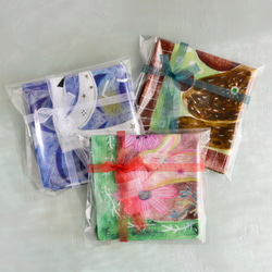 ハンカチ・スカーフ / 幸運を運ぶ黄色い鳥とミモザ / ギフトにも 14枚目の画像