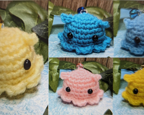 専用出品】メンダコ☆あみぐるみチャーム☆ あみぐるみ AYANO knitting