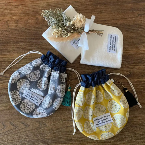 yuireu⭐️ハンドメイド　まきまきタオル⭐️ミナペルホネン ハンドメイド⭐️まきまきタオル⭐️ミナペルホネン手ぬぐい