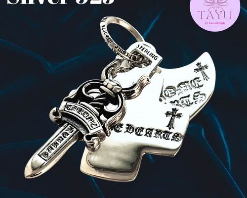 【新品】Silver 925 スリートリンケッツ ペンダントチャーム ダガー クロムハーツ3トリンケッツペンダント(ネックレス)|クロムハーツ通販
