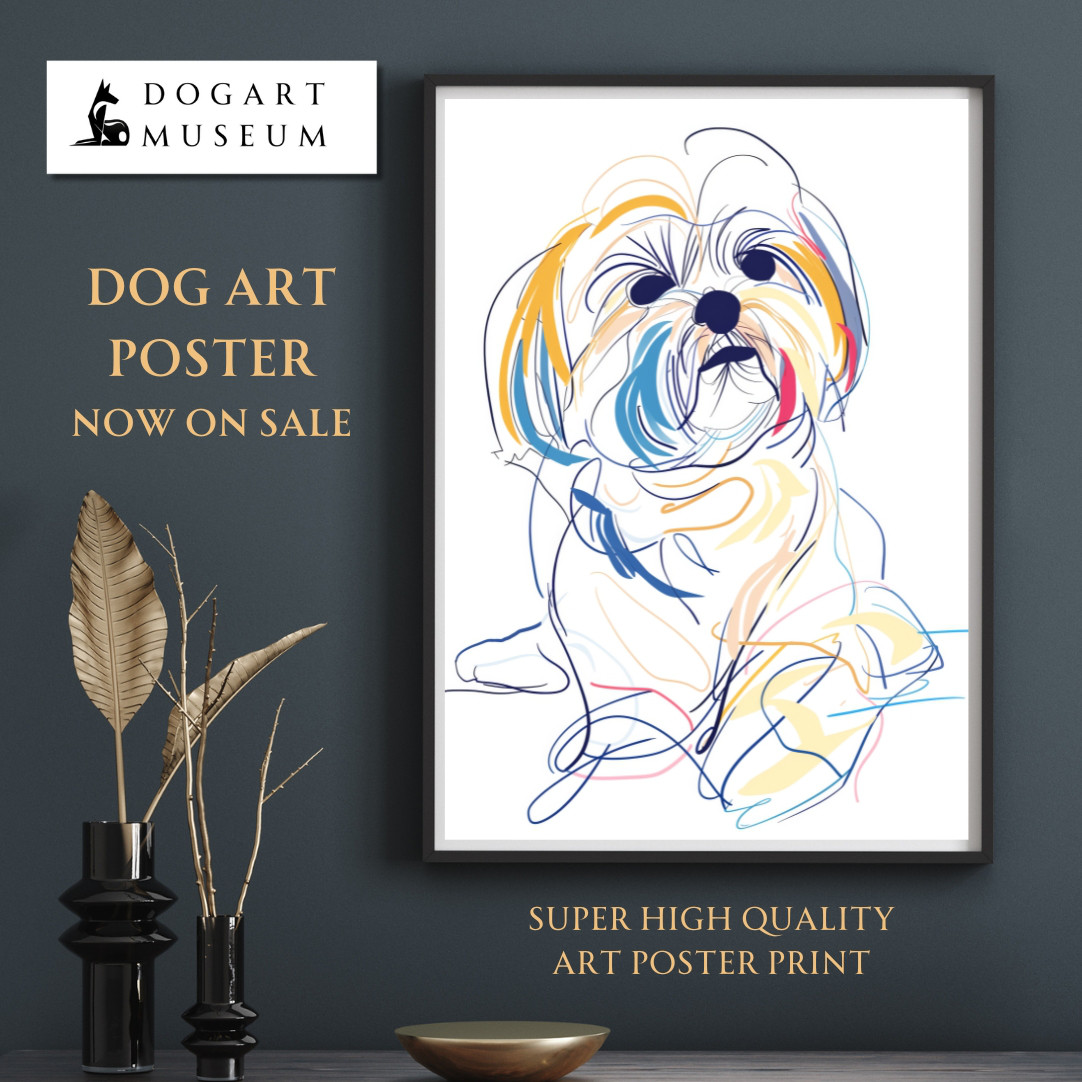 高質 犬の絵 絵画
