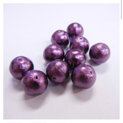 《送料無料》　コットパール　紫　アメジスト　水色　一粒　粒の大きさ、チェーンの長さ・種類選べます　ネックレス　 4枚目の画像