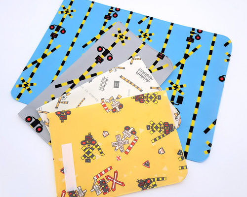 大人気・新色追加】踏切柄のランチョンマット 【受注作製】サイズ