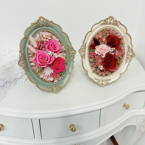 ご予約ヴィンテージピンク薔薇薫るフォトフレームハンドペイント飾りトレーエレガント ご予約ヴィンテージピンク薔薇薫るフォトフレームハンドペイント