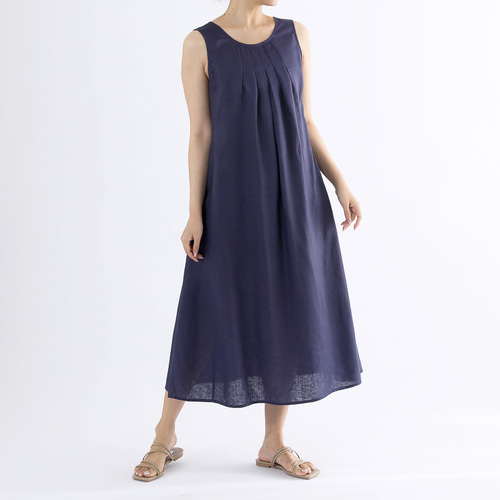 bonobono 様専用！ánuans ネイビー ノースリーブ ロングワンピース