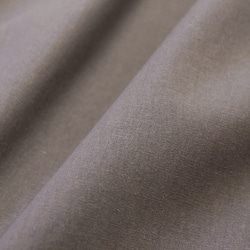 コットンリネン 腰巻ギャザーエプロン（グレージュ）カフェエプロン ナチュラル 綿麻 6枚目の画像
