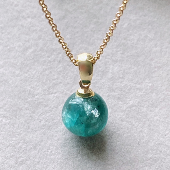 大粒】希少エメラルド 天然石ネックレスチャーム ペンダントトップ