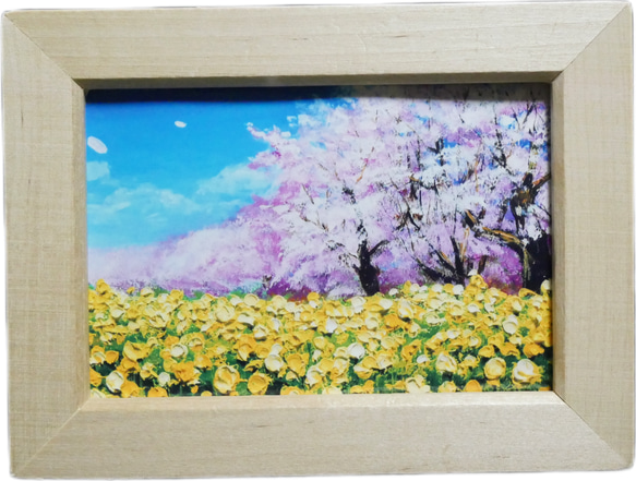 ポスターカード【菜の花と桜】 9枚目の画像