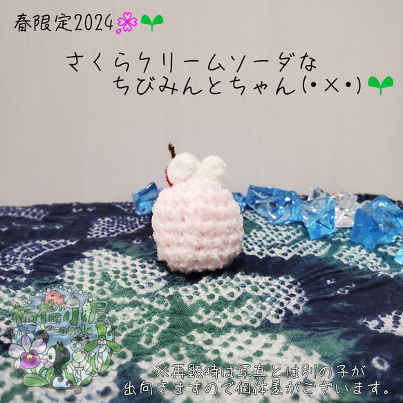 【春限定2024】さくらクリームソーダなちびみんとちゃん(・×・)‪‬ 8枚目の画像