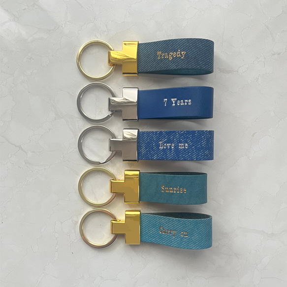 アンチビクスクヲカライダーデニムキーホルダー