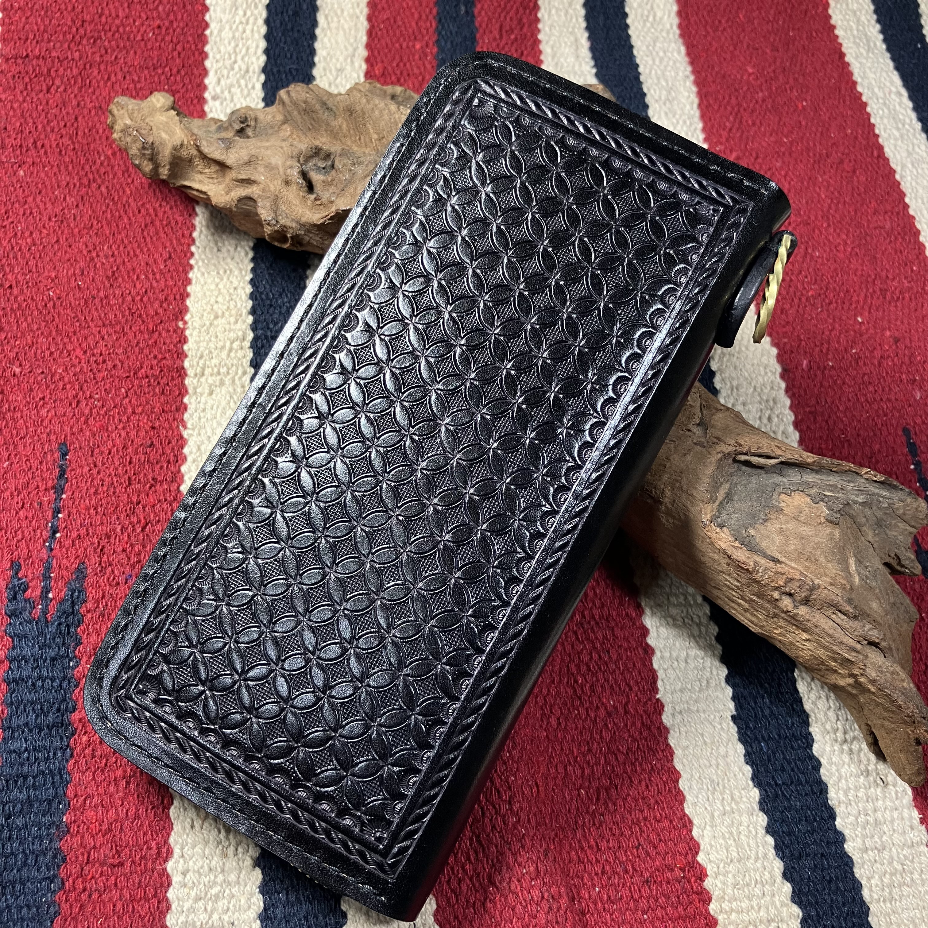 【20％OFFのゲリラSALE】￥45,000➔￥36,000　人気の黒のラウンドジップウォレット