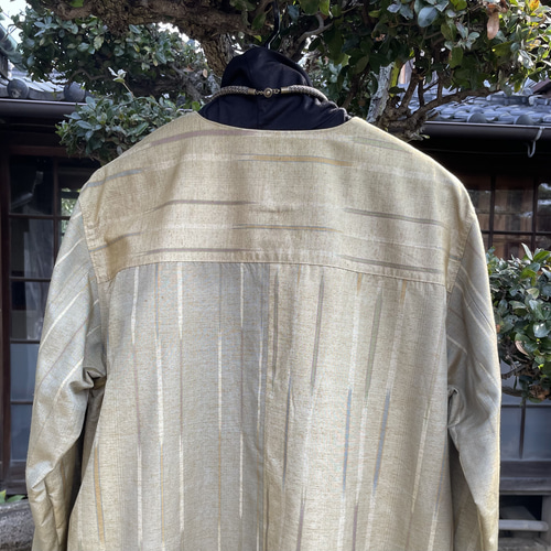 着物リメイク】フロントタックのワンピース/紬/Aライン ワンピース  