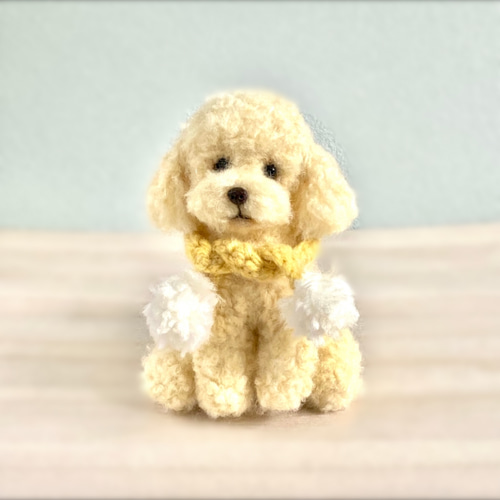 いつでもいっしょ♪ ふわふわアイボリートイプードル 母の日 犬