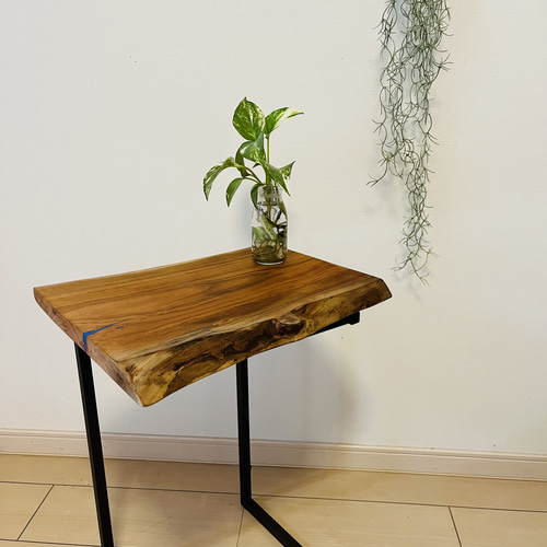 レジンテーブル　ソファテーブル　サイドテーブル　桜の木 レジンテーブル リバーテーブル ソファテーブル サイドテーブル 桜の木