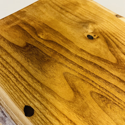 サイドテーブル　ソファテーブル　桑の木　コーヒーテーブル　レジン 7枚目の画像
