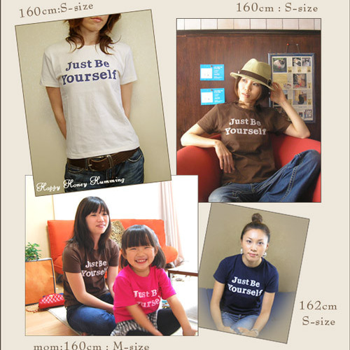 【新品】St. Cecilia ブラウン 長袖ティシャツ　パフスリーブ　ロゴT セール ロンT 長袖Tシャツ Just be yourself ブラウン 茶色 ロゴT