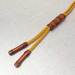 【スプリングセール】『和竿のループタイ・布袋竹』一点物　◎和竿職人に特別に製作依頼した作品 3枚目の画像