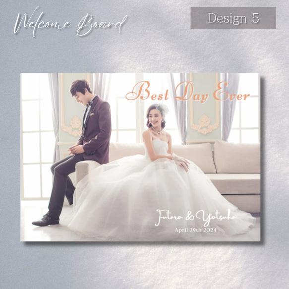 【期間限定最安値】 ウェルカムボード / 結婚式 / design1（パネルまたはポスター） 3枚目の画像