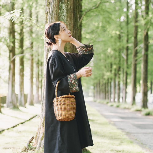 軽く羽織れる リネンコットン ロングカーディガン 紫外線 冷房対策にも