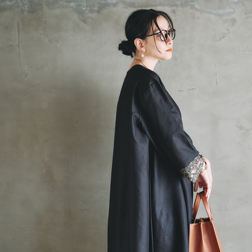 軽く羽織れる リネンコットン ロングカーディガン 紫外線 冷房対策にも