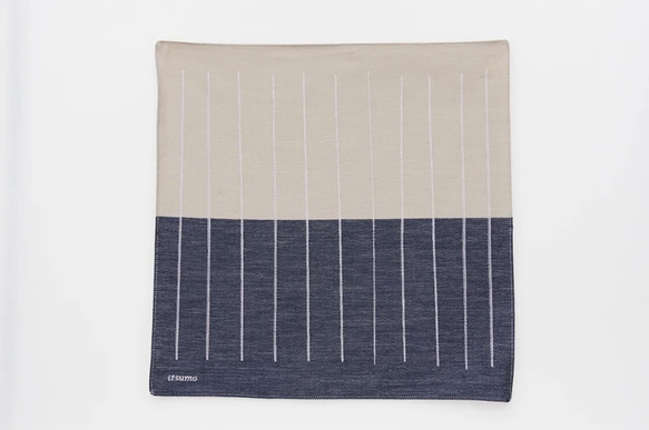 『播州織』コットン100%のやさしい肌触り　[ハンカチ] itsumo handkerchief -STRIPE- 4枚目の画像