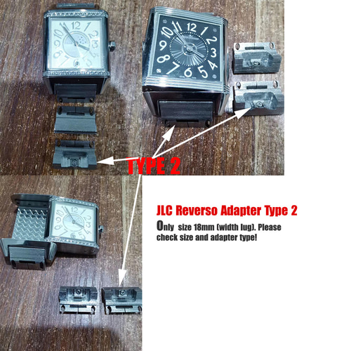 ジャガー・ルクルト JLC Reverso Squadra 時計ストラップ 22/20mm ワニ