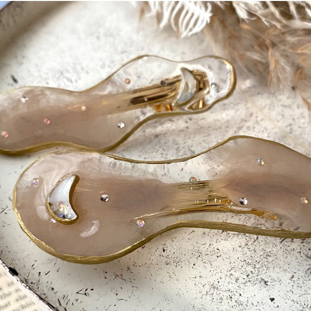 ムーン＆ストーンのバレッタ