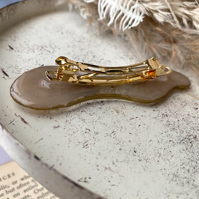 ムーン＆ストーンのバレッタ