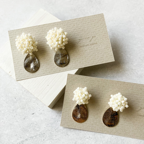 シルバーピアス カボションピアス ロングピアス ニッケルフリーピアス